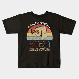 44th Birthday 2020 Quarantined Social Distancing Funny Quarantine Kids T-Shirt